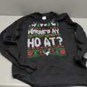 Where My Ho's At Ho Matching Couple Christmas Ugly Sweater Sweatshirt, S
