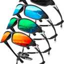 KALIYADI 4 Pack Polarized Sunglasses-Men Sports Sun-glasses: Mens Sunglasses UV Protection for Fishing Driving Cycling