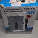 Bluetooth Speaker, 60W(Peak) Wireless Portable Bluetooth Speakers, Beat-Driven Lights, Loud Stereo Small Party Speaker with Double Woofer, Speakers with Two Microphone for Outdoor, Garage, Camping