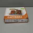 Cute Capybara Model Micro Mini Building Block Set with Flowers for Birthday Gifts Decorations Frame Pen Holder & a Gift Filled with Joy