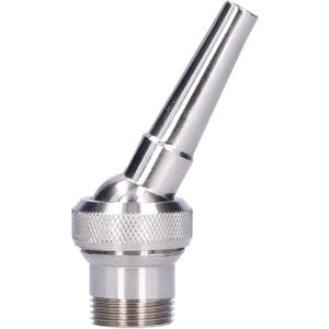 TOPINCN Fountain Nozzle, 304 Stainless Steel Spray Adjustable Landscape Thread Jet Pond Multi Direction Jet Pond Spray 25mm Nozzles