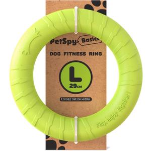 PetSpy Dog Training Ring for Outdoor Fitness Floatable Pulling Toy and Flying Disc Interactive Play Tool for Small Medium Large Dogs