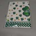 XCHI Lucky Watercolor Green Shamrocks Clovers Coins St. Patrick's Day Kitchen Towels Dish Towels 18x26 Inch Home Kitchen Decorations Hand Towels Set of 2 Drying Dishcloth