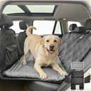Hard Bottom Dog Back Seat Extender & Seat Cover Bundle - Includes Detachable Dog Travel Bed, 2-in-1 Backseat Cover for Dogs, Waterproof Non-Slip Heavy Duty, Fits Cars, Small Trucks & SUVs