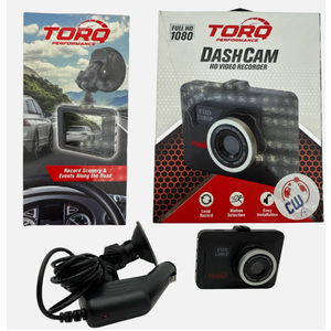 Torq Performance Car Dash Camera Video Recorder With Mic FHD 1080P Night Vision