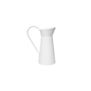 Metal Pitcher Vase, Farmhouse Rustic Watering Can Flower Jug, Vintage Shabby Chic Milk Jug Vase, 10''H