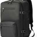 SHRRADOO Travel Laptops Backpack for Women Men, Casual Work Bag 17inch Backpack Airline Approved Backpack for Hiking Business (Black)