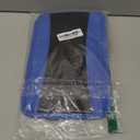 IHOTDER Patchwork Leather Center Console Covers for Cars,Upgraded Arm Rest Cover for Car with Side Storage Pocket for Car Seat Organizer,Middle Console Cover Stylish Car Decoration (Blue)