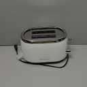 MELLERHOME Retro Toaster 2 Slice, 7 Browning Levels, 3 Functions (Reheat, Defrost, Cancel), Removable Crumb Tray, Under Base Cord Storage, White Toaster Kitchen Appliances