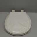 Toilet Seats Round, 17" Plastic Toilet Seat - Universal Fit Elongated/Standard Toilets, Easy Installation & Durable PP Material, Soft-Close Hinges & Release with Hardware