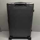 ECOHUB Hardside Expandable Carry On Luggage, Recycled PC 24" Rolling Luggage 26x16x11 Airline Approved with Spinner Wheels & TSA Lock, Lightweight Hardshell Travel Suitcase, 24inch Carry-on Grey