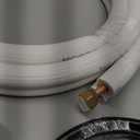 TAUROX 10FT Mini Split Line Set 1/4" & 3/8" O.D Copper Pipes Tubing and 3/8" White Thickened PE Insulation Coil, for Mini Split Air Conditioning or Heating Pump Equipment and HVAC with Flared Nuts.