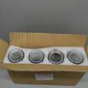 NETANY Set of 4 Glass Carafe with Lid, 1 Liter Beverage Serveware Carafe, Clear Glass Pitcher for Mimosa Bar, Brunch, Cold Water, Juice, Milk, Iced Tea, Lemonade