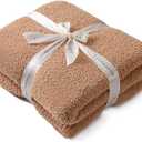 bearberry Super Soft Fluffy Throw Blanket Lightweight Cozy Warm Throw Blankets for Couch Bed Sofa All Season (Camel, 50”x60”)