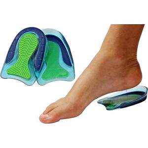 Sport Traction Shock Absorbing Lightweight Gel Heel Cups for Kid's with Sensitive Heels, Heel Spurs, Plantar Fasciitis, or Ankle Pain (2 Pairs, 4 Single Heelcups) (Teen Size 7.5-9)