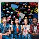 3 x Hispanic Heritage Month Backdrop Hispanic Heritage Banner Spanish Heritage Month Latino Heritage Month Decorations and Supplies for Home