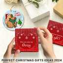 3 x VeryHomy Capybara Christmas Ornament 2025 | Ceramic Christmas Tree Hanging Decor, Capybara Ornament for Christmas Decorations | Animal Lovers Gifts for Women Girls, Capybara Xmas Tree Ornaments 2025