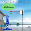 8.4V Charger for Pool Blaster Cordless Pool Vacuum Compatible with Pool Blaster 22051EL 23051EL and Catfish Li 20050CL 21051DL 26051SL 22151EL 26050SL Pool Vacuum Power Adapter Cord
