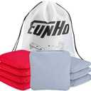 EunHo Cornhole Bags Set of 8 Regulation Size & Weight Corn Hole Bean Bags Official Professional All Weather for Tossing Game with Carry Case