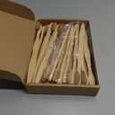 Hushee 30 Pack Boar Bristle Toothbrush Natural Bristles with Bamboo Handle Natural Biodegradable Compostable Bamboo Tooth Brushes Soft Gentle Cleaning for Teeth