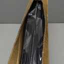 Shutex Extra Capacity Plastic Hanging File Folders,12 Pack Reinforced Hang Folders Letter Size,Accordian Pocket,Heavy Duty 2 Inch Expansion,Hard Hanging Folder Organizer for Office Home,Black