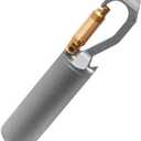 Titanium Small Pill Case, Mini Keychain Pill Holder, EDC Pill Container Portable Pocket Pill Box Organizer for Travel Purse