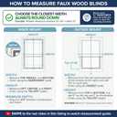 LEVOLOR Basics Cordless Faux Wood Blinds for Indoor Windows, 27" x 64"