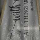 comurdyo With God All Things are Possible Wall Decor 40"X15" Wood