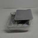 FURTIME Stainless Steel Cat Litter Box with Lid  High-Sided Metal Litter Pan for Small Cats, Kitty Litter Box with Non-Stick, Odor-Resistant, Anti-Leakage, Includes Scoop and Mat, 17.4"x13.4"x8.4" (Silver)