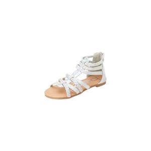 SODA Girls Sandals - Cute Open Toe Braided Strappy Gladiator Summer Sandals, Flower Girl Dress Shoes for Easter Beach Party 5