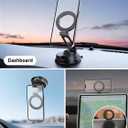 Foldable Magnetic Phone Holder for Car, 360°Rotation Cell Phone Car Mount with Strong Stable Suction, Car Phone Holder for MagSafe Compatible with iPhone 17 Pro Max 16 15 14 13 12 Plus