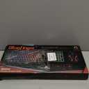 BlueFinger RGB Gaming Keyboard and Backlit Mouse Combo, USB Wired, LED Gaming Set for Laptop PC Computer Game and Work(White)