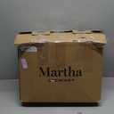 Martha Stewart Hotel Collection Pillow 500 Thread Count Damask Stripe Embroidered Feathers Soft Hypoallergenic 100% Cotton King Size Set of 2 (White)