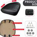 BEITK 2 Pack Leather Front Car Seat Cover Bottom Car Seat, Universal Anti-Slip Driver Car Seat Protectors with Storage Pocket, Waterproof Bottom Auto Seat Cushion Pad Mat for Most Vehicles(Black)