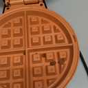 Gourmia Belgian Waffle Maker – Compact Design with Upright Storage, Adjustable Browning, and Easy-Clean Nonstick Ceramic Plates, Stainless Steel