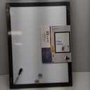 Quartet Magnetic Whiteboard, 17 x 23 inches White Board, Dry Erase Board, Black Frame (MWDW1723M-BK)