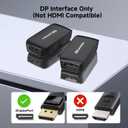 Cable Matters Active DisplayPort Repeater, Support 4K@240Hz up to 32ft, 4K@60Hz up to 80ft, (DP 1.4 Repeater, DisplayPort Signal Booster, DP Amplifier) for VR Headset, Gaming Monitor