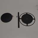 Yosoo Sunglasses Organizer, 16x20.1x12cm, Metal Display Rack Holds 9 Pairs with Top Storage Tray for Watches, Non Slip Base for Home Office (Black)