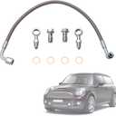Turbo Turbocharger Oil Feed Line & Oil Return Line & Gasket Seals Set Fit for Mini Cooper R55 R56 R57 R58 R59 R60 R61 2007-2016# 11657534454, 11658617069, 11427557009
