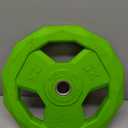 SPART Color Coded Weight Plate 2-Inch Rubber Coated Olympic Grip Plate for Barbell, Solid Cast Iron Weight Plates for Strength Training, Weightlifting, Crossfit, Home Gym, 2.5LB/5LB/10LB/25LB/35LB/45LB, Pair