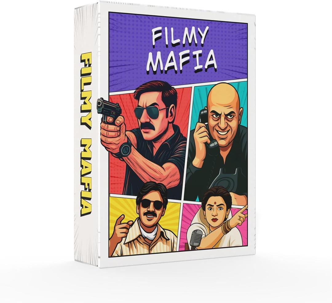 Filmy Mafia  Bollywood Themed Social Deduction Party Game | Fun Board Game for Families, Friends & Adults | 640 Players