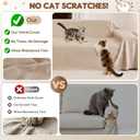 Loiion L Shaped Sectional Couch Cover - Anti Scratch Sofa Cover,2pcs Almond | Waterproof Sofa Cover, Ultra-Soft, Anti-Scratch Fabric Resists Claw Marks From Cats And Dogs (XL,110"x71"+118"x71")