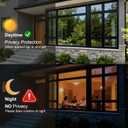 4 x One Way Window Privacy Film See Out Not in, Window Tint for Home, Reflective Mirror Glass Windows Coverings Sun Heat UV Blocking, Black-Silver, 29.5 inch x 78.74"