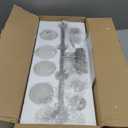 SineRise 4-Light Black and Gold Vanity Light with 3 Color Modes (3000K/4000K/6000K), Eye Protection LED Bathroom Light Fixture, Dimmable Modern Wall Light Over Mirror with Clear Glass Shade