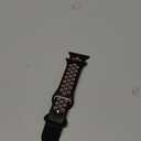 DaQin Compatible with Apple Watch Band 38mm/40mm/41mm/42mm(Series 10) M/L for Women Men, Soft Silicone Sport Breathable Wristband Strap for iWatch Series 10 SE Ultra,Black/Pink