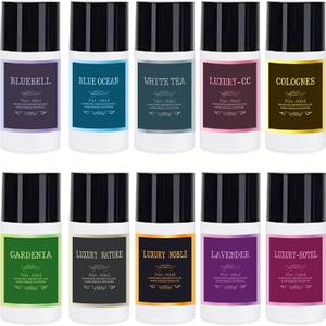 Car Air Freshener Refill Cologne Aromatherapy Oil 10 PCS, Essential Oils Mixed Fragrance Set for Car Diffusers (No Diffuser Included) (0.34 Fl Oz (Pack of 10))