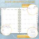 2026 Planner - Weekly & Monthly Planner 2026, January 2026 - December 2026, 6.4" x 8.5", Durable Metal Rings, Elastic Closure, 12 Monthly Tabs, Back Pocket