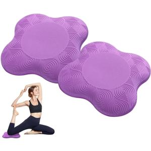 2 packs Yoga Knee Pad Mats Extra Thick for Knees Elbows Wrist Hands Head Foam Pilates Kneeling pad Yoga Knee Cushion Thick Exercise Pads for Knees Elbows Wrist Hands Head Foam Pilates Kneeling padSupport Foam Pads for Women and Men (purple)