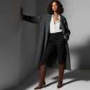 Women Knee High Boots Pointed Toe Kitten Heel Tall Boots for Women Side Zipper Fall Knee High Boots (7.5)