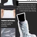 50 Pcs Waterproof Leg Cast Cover for Shower 19.69 Inch Watertight Cast Protector Non Slip Bath Shower Wound Covers Anti Static Half Boot Bag for Broken Foot Ankle Knee Toe Sleeve Wrap